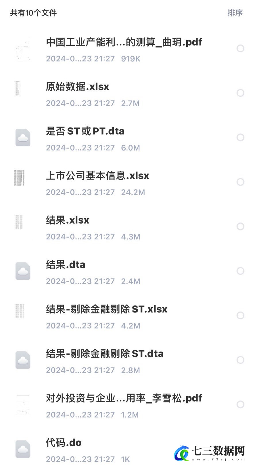 上市公司企业产能利用率1999-2023-七三数据网