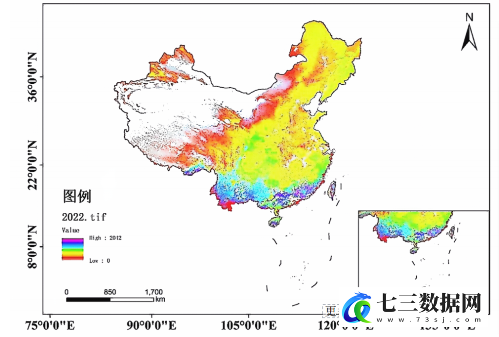 2013-2023年中国MOD17A3H植被净初级生产力（NPP)数据-七三数据网