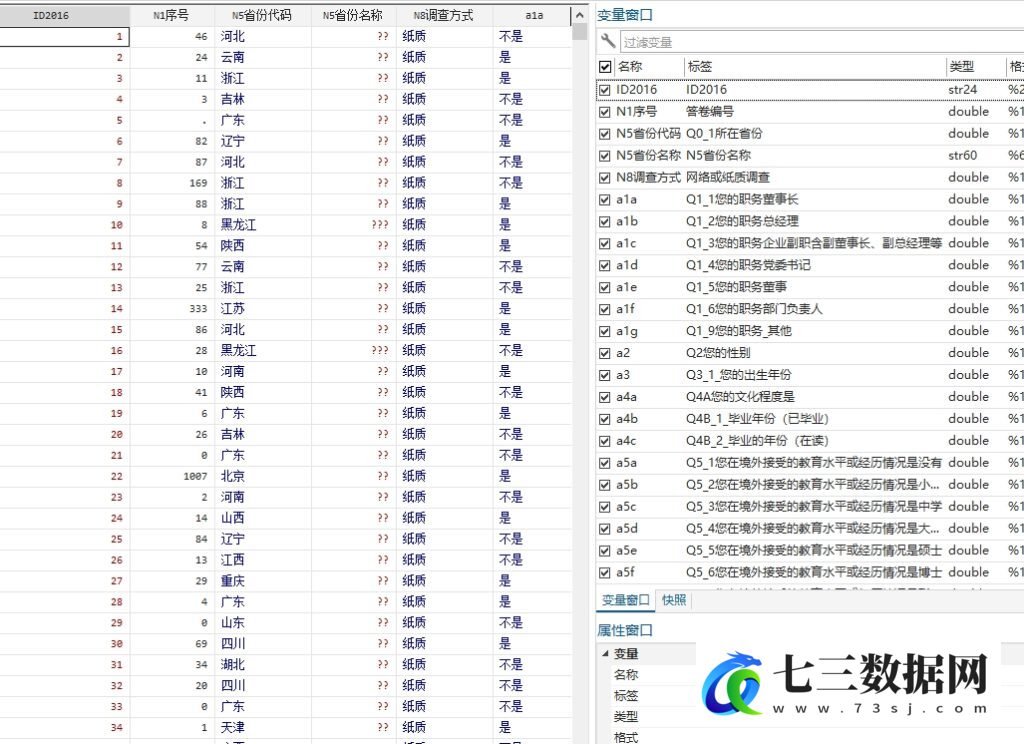 1993-2016年中国私营企业调查数据CPES-七三数据网